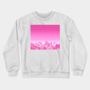 Rose quartz cluster Crewneck Sweatshirt